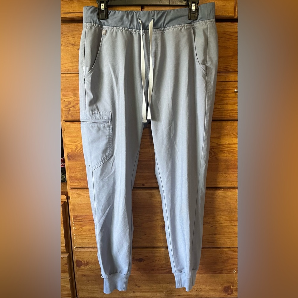 Figs Vapor Blue Space Dye Zamora Women’s Jogger Scrub Pants Size Medium